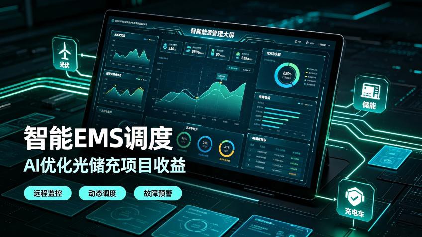 智能EMS能源管理系统，成为光储充项目收益优化核心